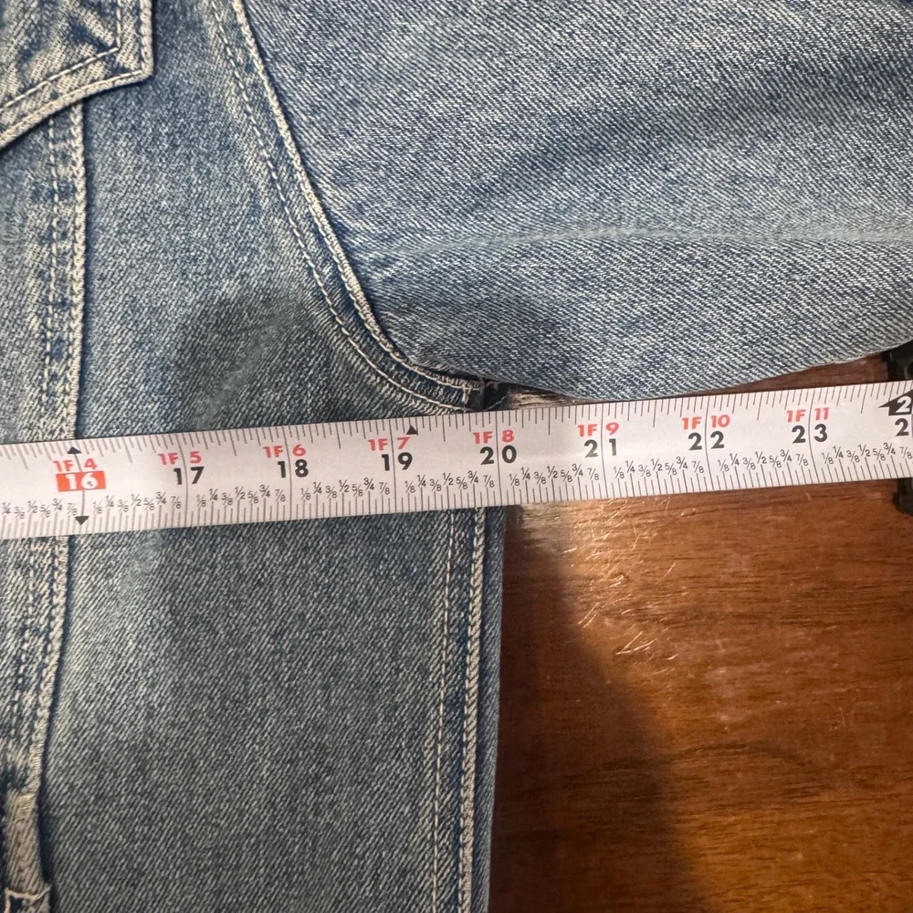 Derrieres Vintage Light Wash Denim‎ Trucker Jacket Mens Blue Jean Coat XL
